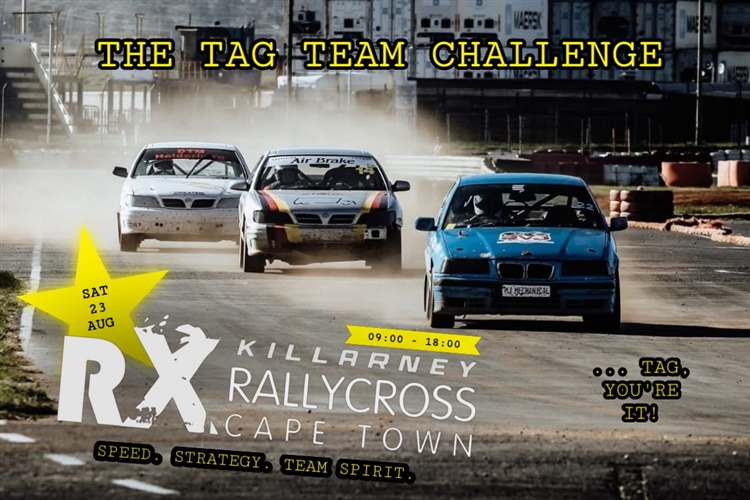 TAG, YOU’RE IT! AT ROUND 5 OF KILLARNEY RALLYCROSS